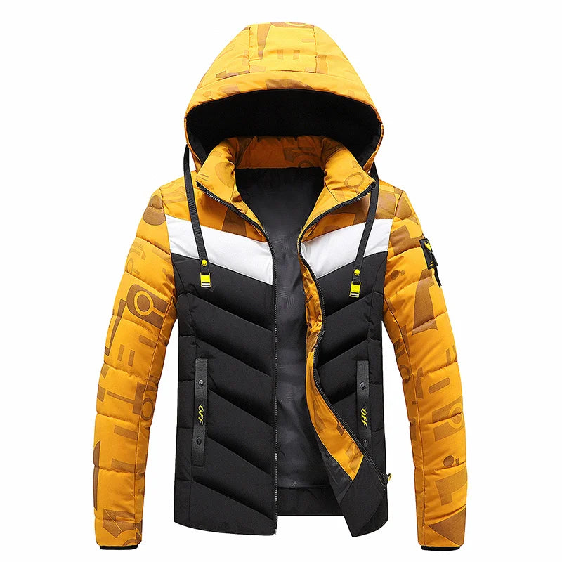 Mens windproof winter jacket