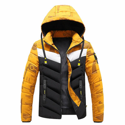Mens windproof winter jacket