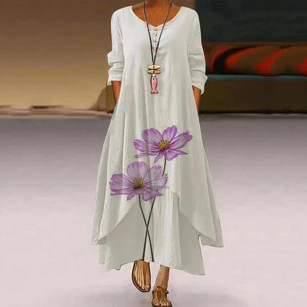 Elegant Cotton Dress – Sustainable, Breathable, All-Season Wardrobe Essential