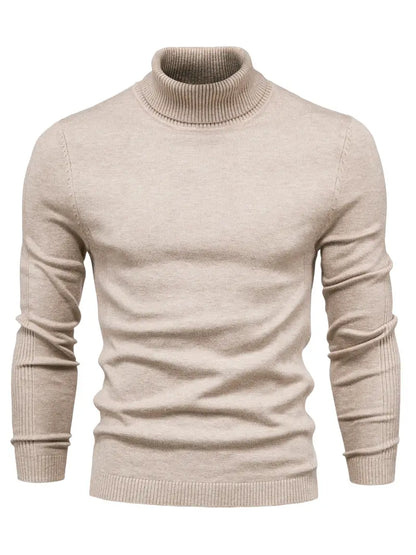 Men's casual pullover with turtleneck for men