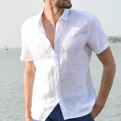 Men’s Short Sleeve Shirt – Relaxed Fit – Button-Down Casual Wear