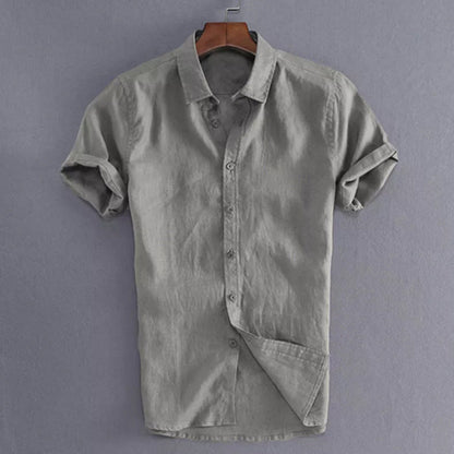 Men’s Short Sleeve Shirt – Relaxed Fit – Button-Down Casual Wear