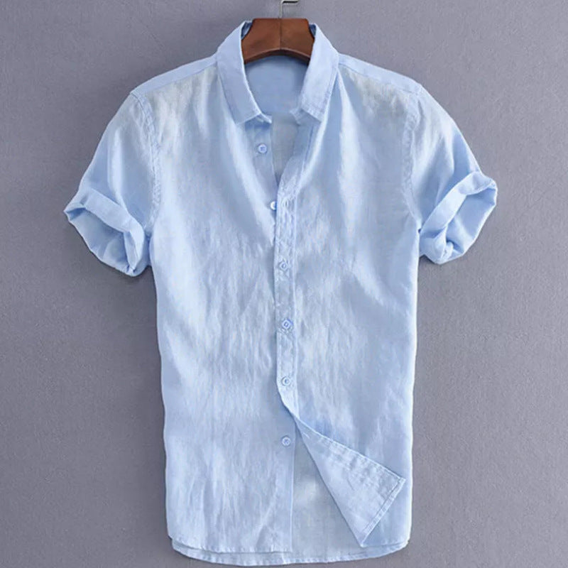 Men’s Short Sleeve Shirt – Relaxed Fit – Button-Down Casual Wear