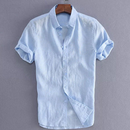 Men’s Short Sleeve Shirt – Relaxed Fit – Button-Down Casual Wear