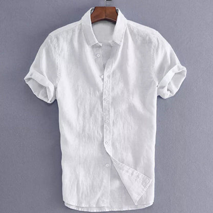 Men’s Short Sleeve Shirt – Relaxed Fit – Button-Down Casual Wear