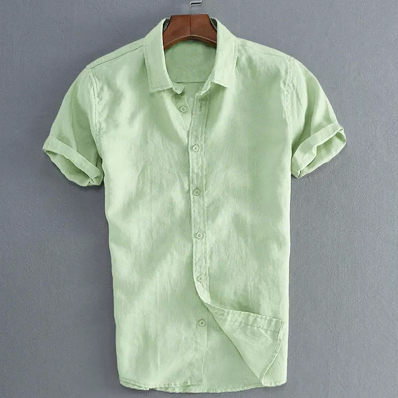Men’s Short Sleeve Shirt – Relaxed Fit – Button-Down Casual Wear
