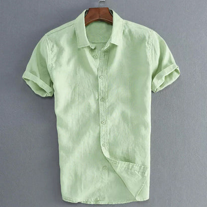 Men’s Short Sleeve Shirt – Relaxed Fit – Button-Down Casual Wear