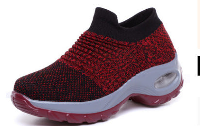 Women’s Low-Top Sneakers – Air Cushion Sole – Slip-On Orthopedic Fit