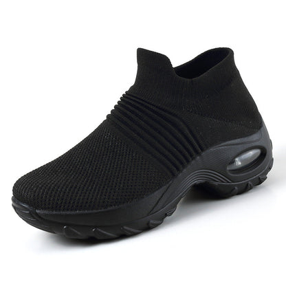 Women’s Low-Top Sneakers – Air Cushion Sole – Slip-On Orthopedic Fit
