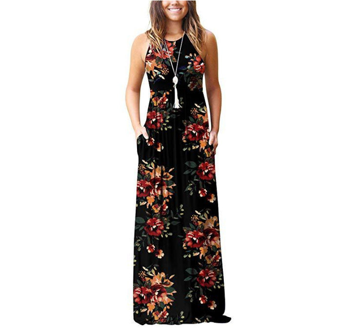 Floral Midi Dress - Breathable & Elegant Design