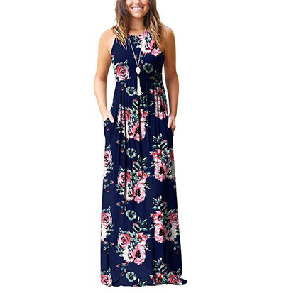 Floral Midi Dress - Breathable & Elegant Design