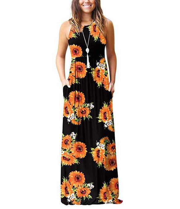 Floral Midi Dress - Breathable & Elegant Design