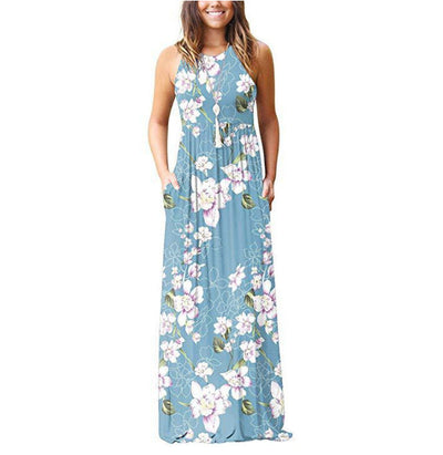 Floral Midi Dress - Breathable & Elegant Design