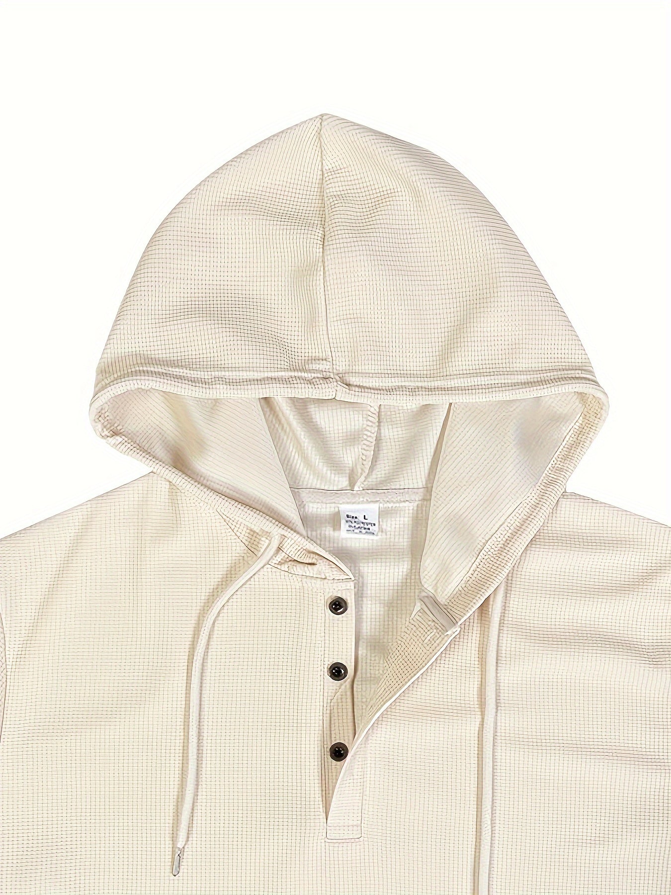 Men’s Tracksuit Set – Hoodie with Button Neck – Ribbed Cuffs – Joggers with Drawstring