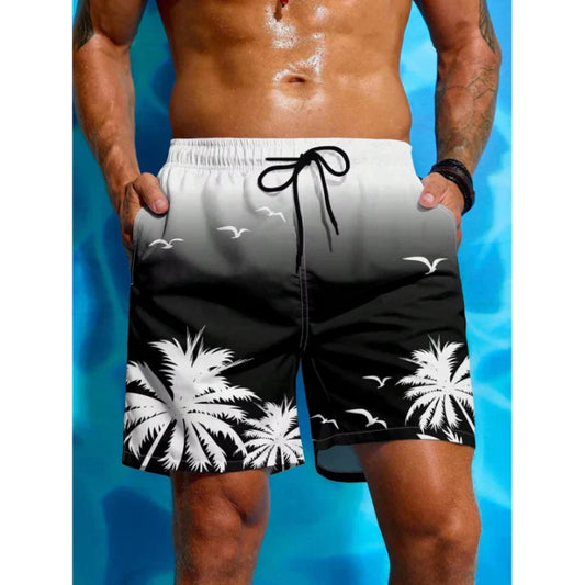 Men’s Swim Shorts – Relaxed Fit – Quick-Dry Breathable Blend – Mid-Length with Pockets