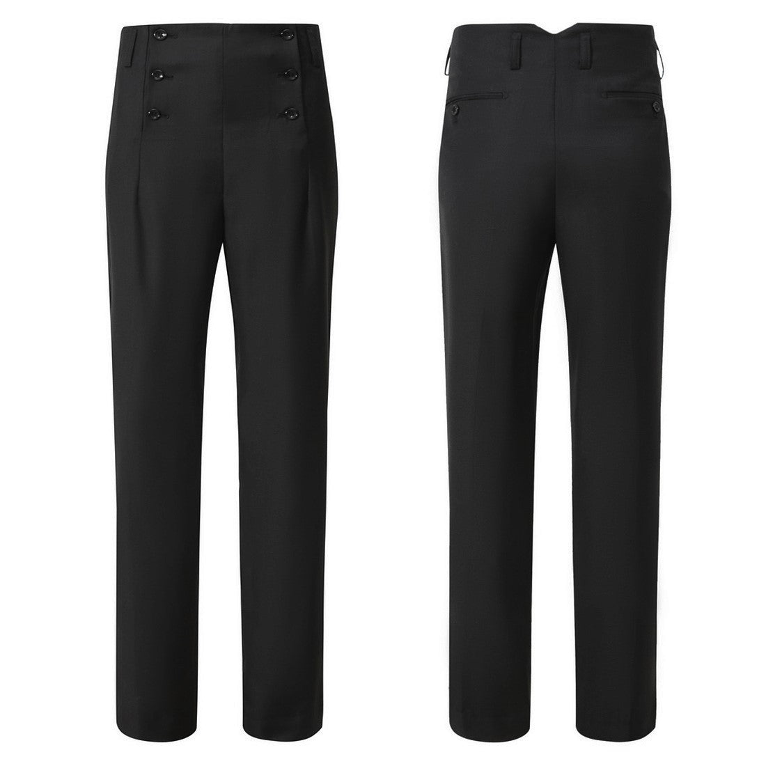 Retro casual trousers for men with straight legs