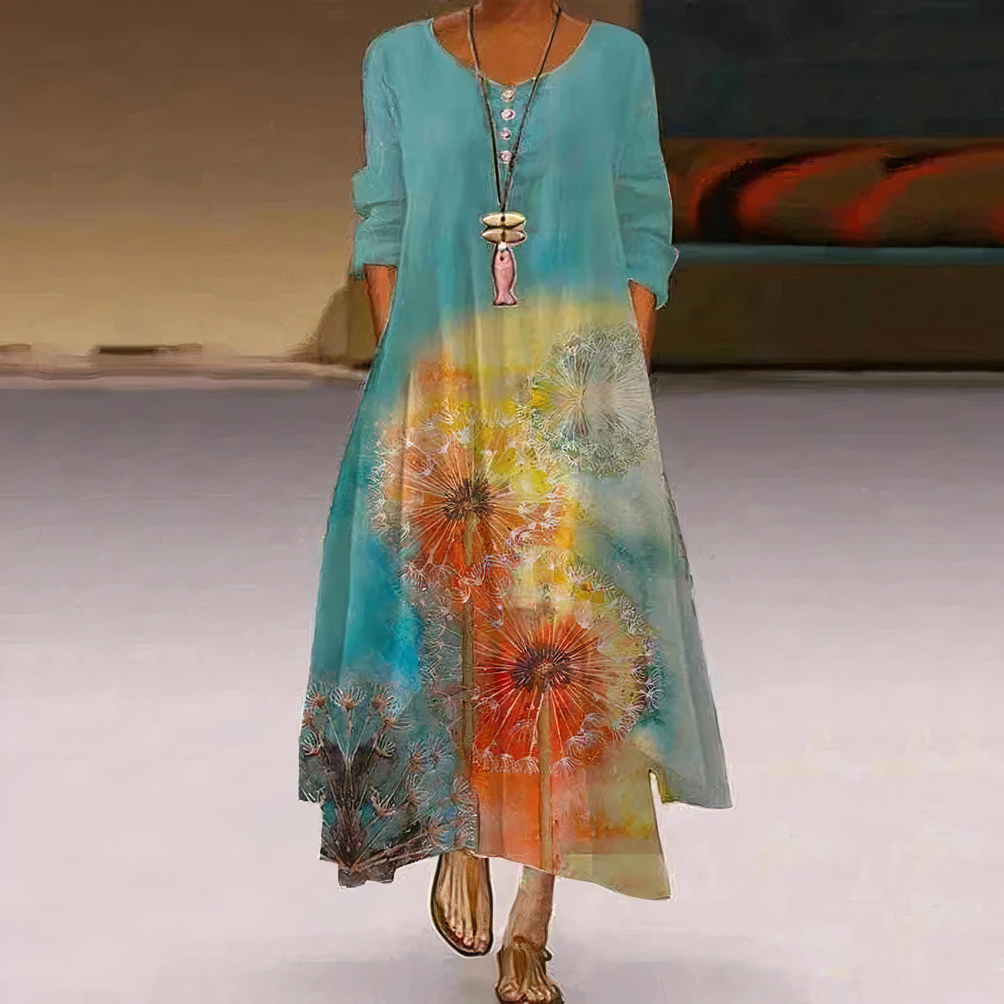 Elegant Cotton Dress – Sustainable, Breathable, All-Season Wardrobe Essential