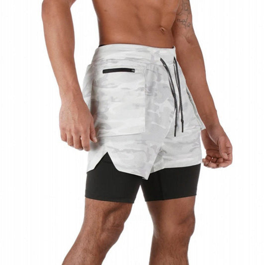 Men’s Athletic Shorts – Dual Layer – Compression Liner – Breathable Stretch Fit