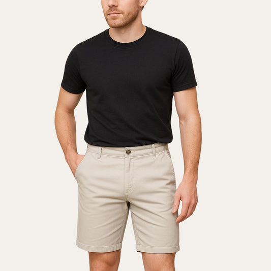 Men’s Casual Shorts – Classic Fit – Mid-Length – Breathable Natural Fibers – Everyday Wear