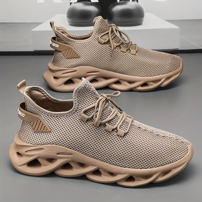 Men’s Running Trainers - Breathable Mesh - Cushioned Sole - Lightweight Lace-Up Fit