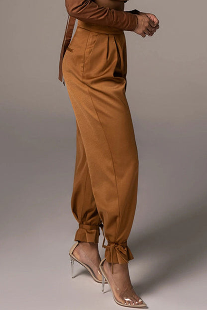 Women's soft loose high-waisted pants