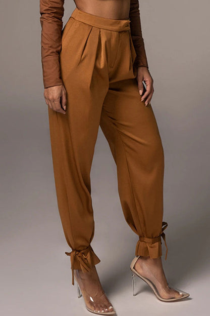 Women's soft loose high-waisted pants