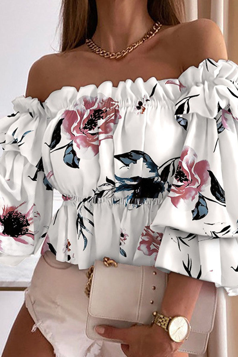 Women's Printed Off-Shoulder Tops