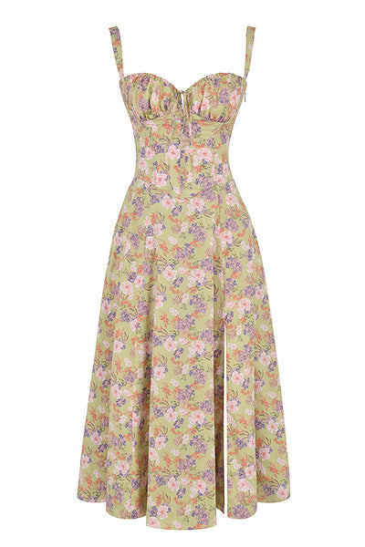 Printed Bustier Dress - Thea Sustainable Polyester Blend