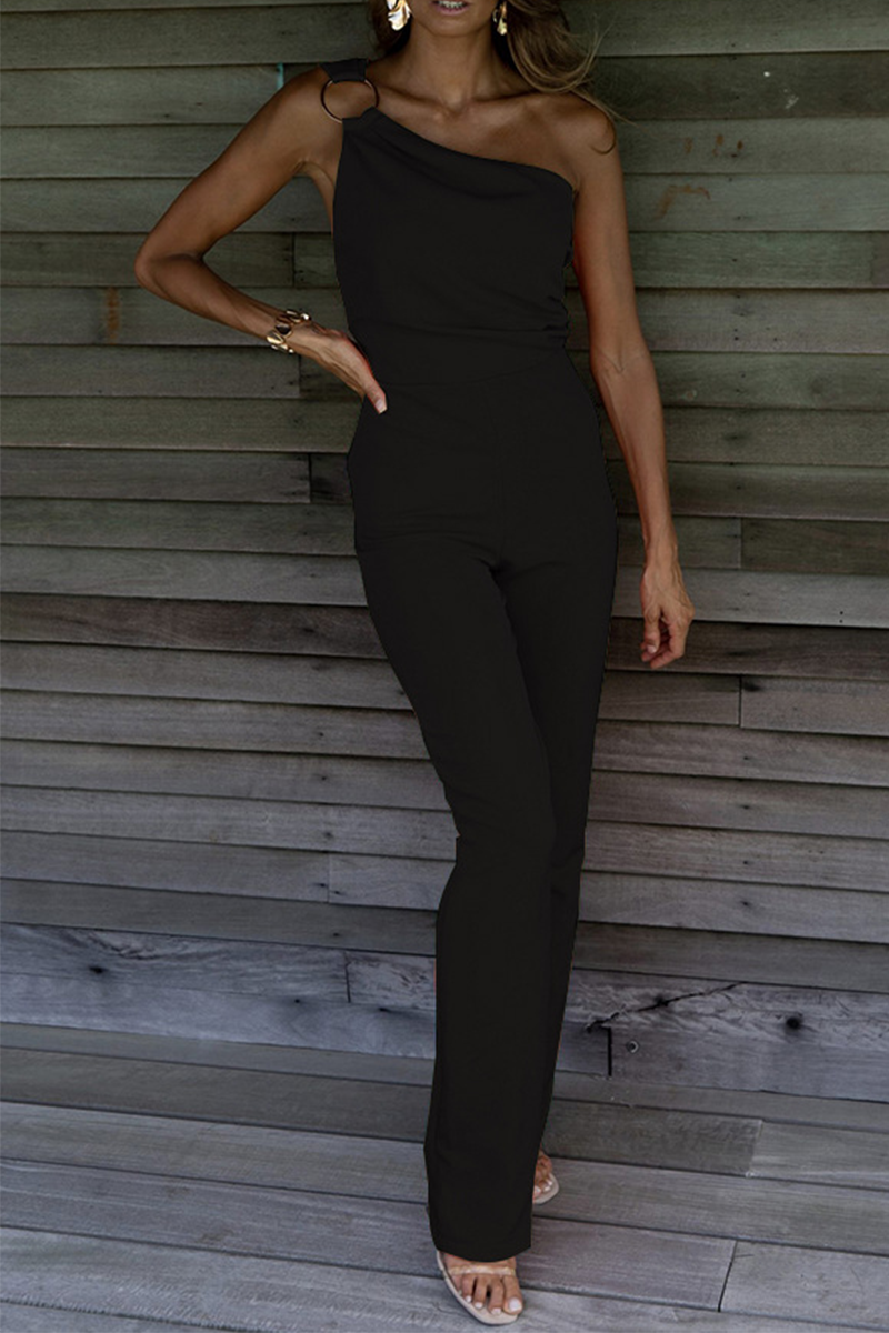 Elegant one shoulder jumpsuit for women