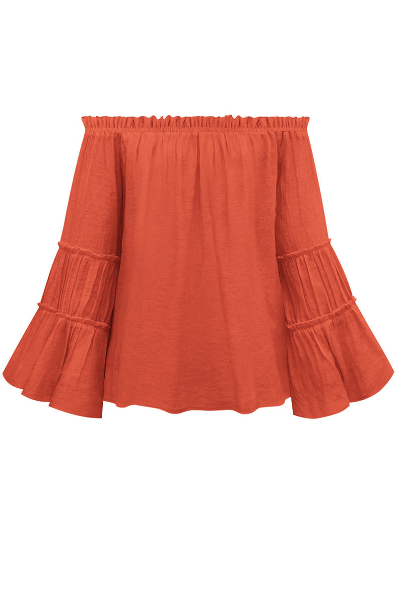 Women's Folded Off-Shoulder Tops