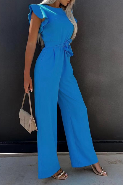 Women's jumpsuit with flared sleeve