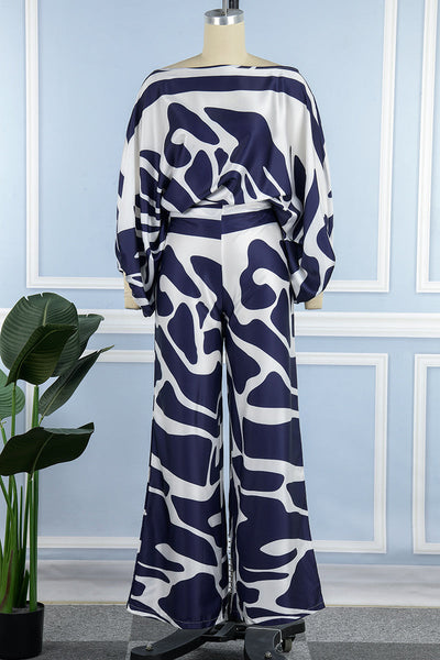 Women's Jumpsuit - Off-Shoulder - Long Sleeve - Cinched Waist - Wide-Leg Elegant Fit