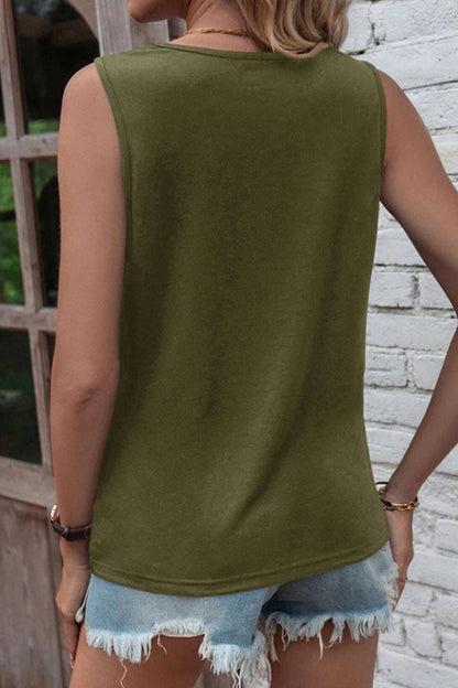 Women's casual round neck top with rips