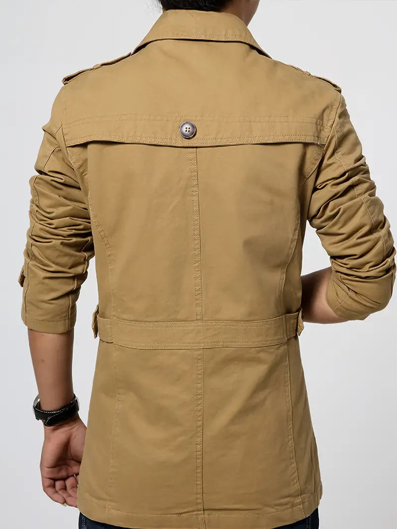 Plus size stylish windbreaker for men