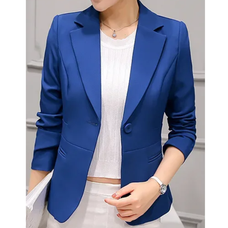 Women’s Blazer – Tailored Fit – Structured Silhouette – Single Button – Notched Lapel