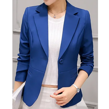 Women’s Blazer – Tailored Fit – Structured Silhouette – Single Button – Notched Lapel