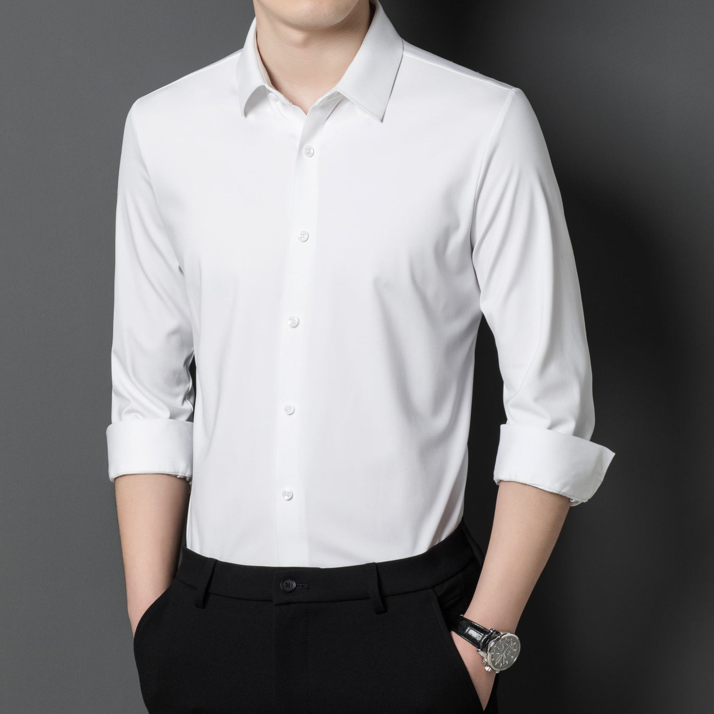Men's Stretch Fit Elastic Shirt