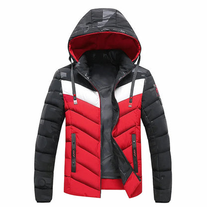 Mens windproof winter jacket