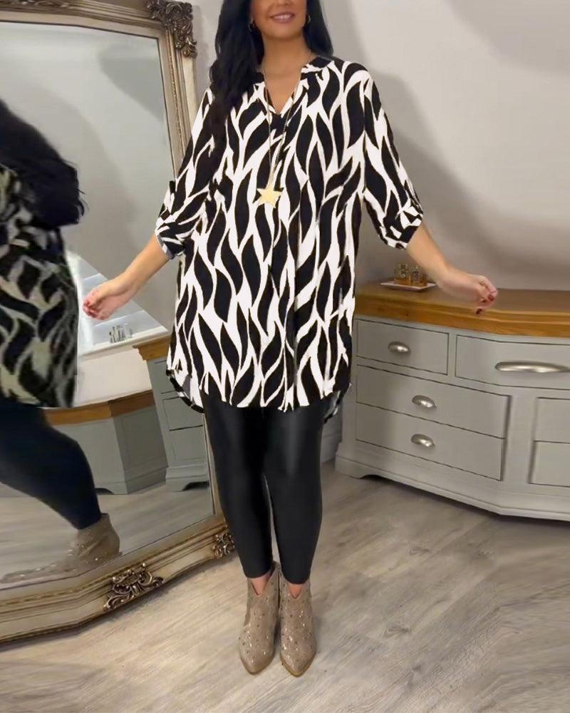 Casual Stylish Blouse for Women - Lightweight Long Sleeve Top