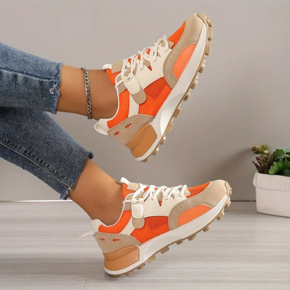 Sporty lace-up sneakers for women