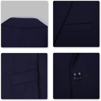 Men's Business Suit - Classic Fit - High Performance Fabric - Professional Formal Wear