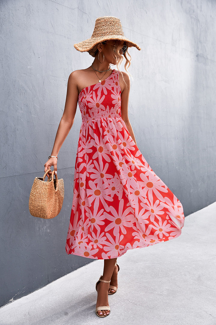 Women's Off-Shoulder Floral Print Dress