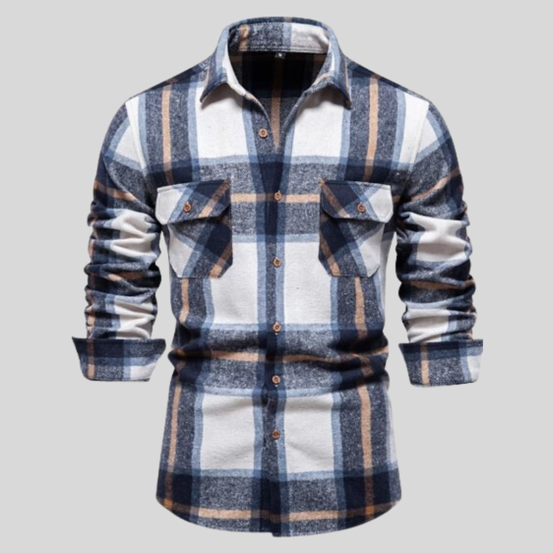 Men's classic plaid shirt