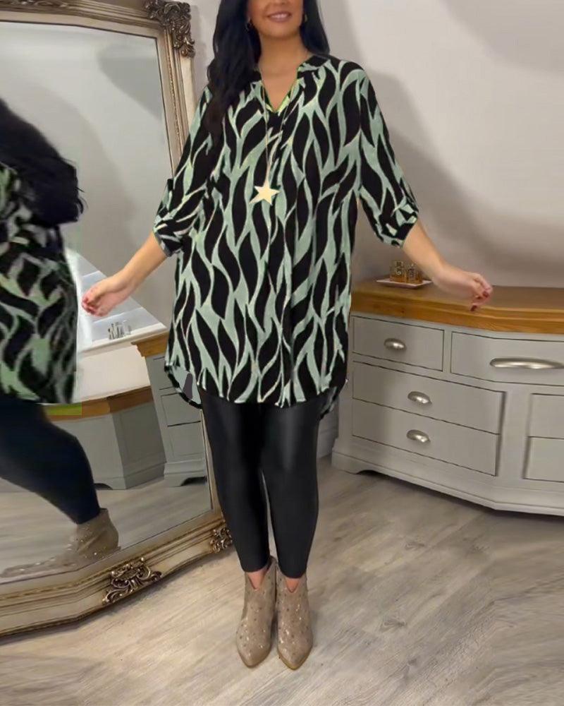 Casual Stylish Blouse for Women - Lightweight Long Sleeve Top