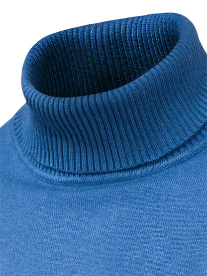 Men's casual pullover with turtleneck for men