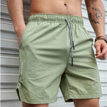 Men’s Casual Shorts - Lightweight Relaxed Fit - Elastic Waist with Drawstring - Above Knee