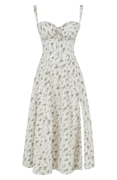 Printed Bustier Dress - Elegant Sustainable Summer Fashion