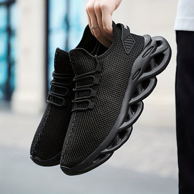 Men’s Running Trainers - Breathable Mesh - Cushioned Sole - Lightweight Lace-Up Fit