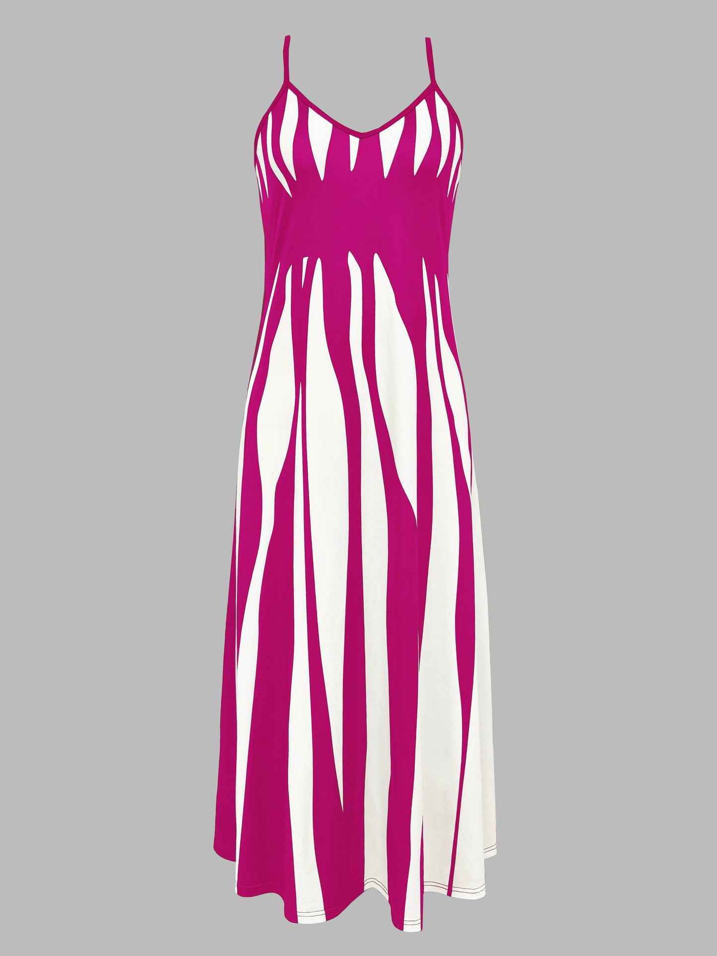 Striped maxi dress for women