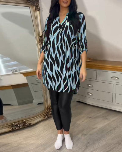Casual Stylish Blouse for Women - Lightweight Long Sleeve Top